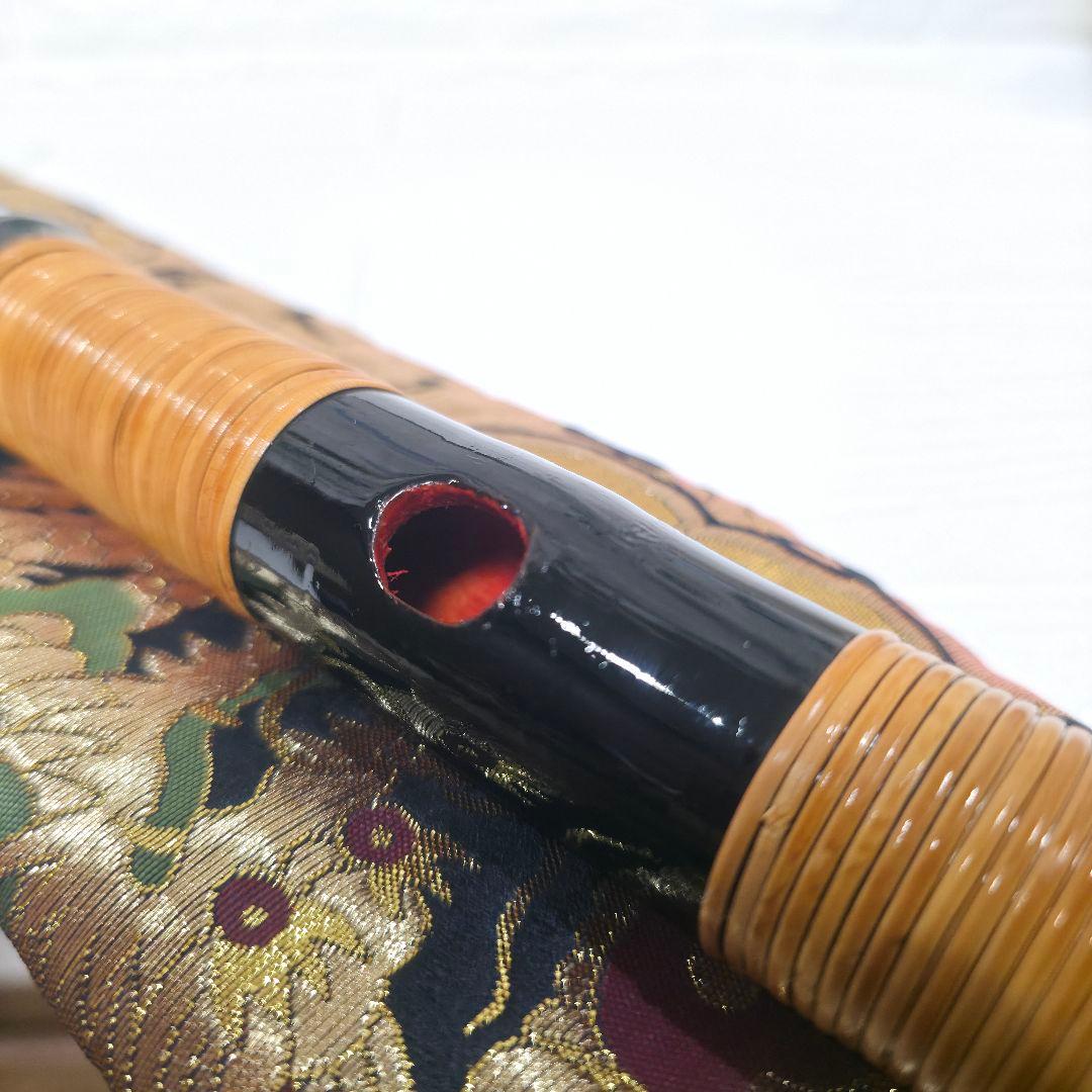 【453】だんじり祭り　だんじり　篠笛　日本和楽器　黒　ブラック