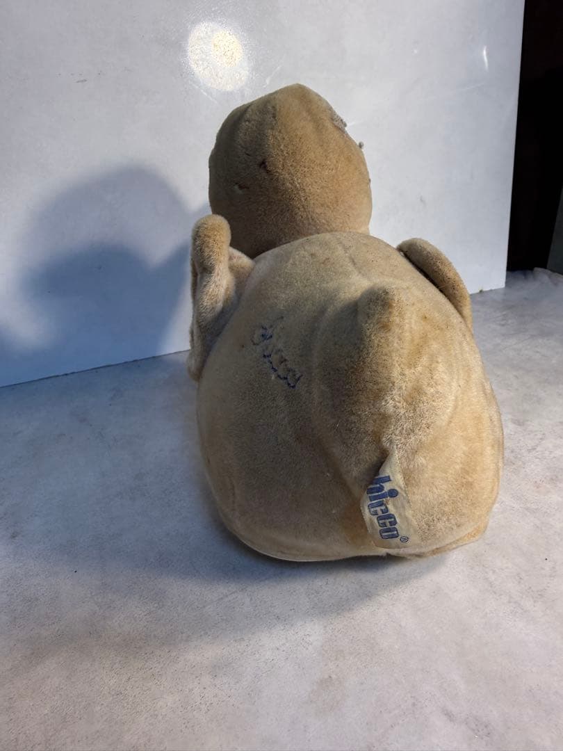 イタリア製 Chicco ヴィンテージ アヒル ライドオン 布張り ベビートイ