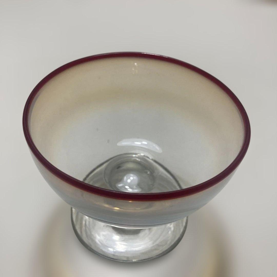 和ガラス　高足　アンティーク　ガラス製　カップ　コップ