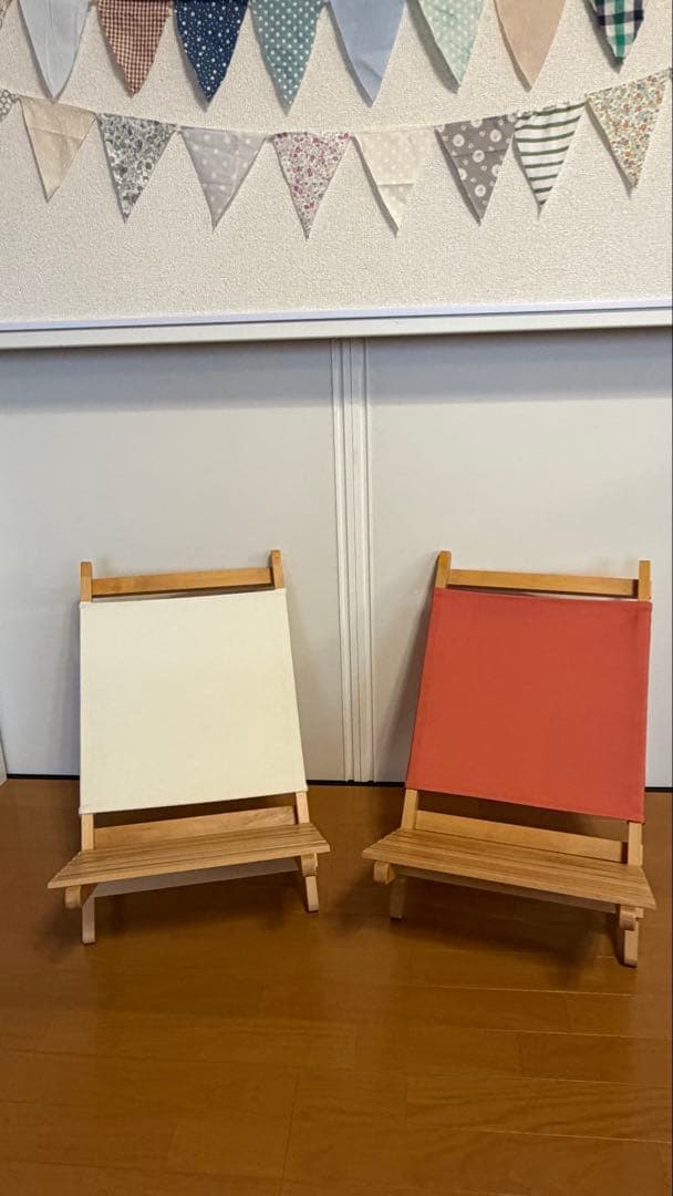 木製アウトドアチェア2脚セット