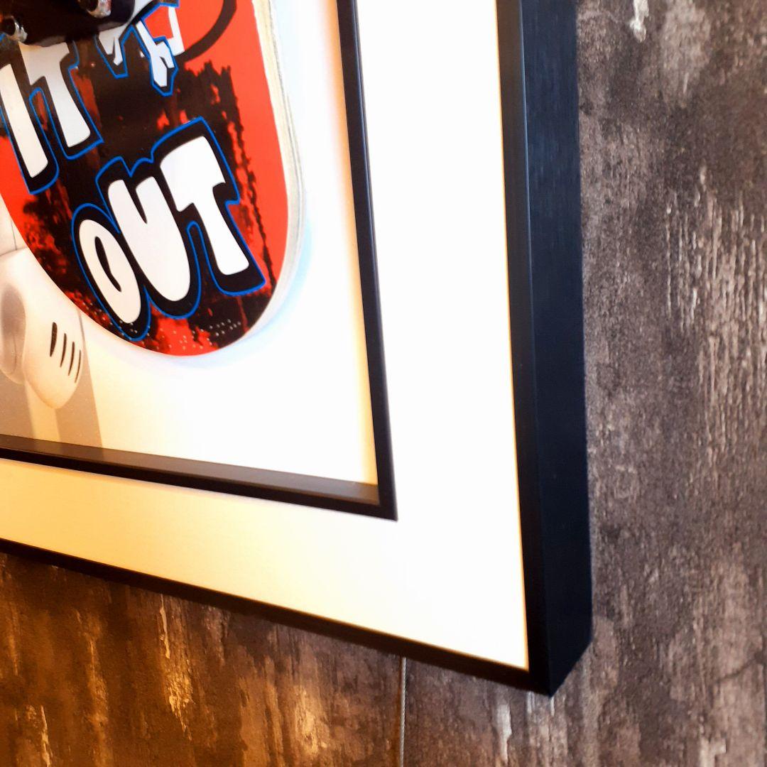 スケボーフィギア付　Louis Vuitton　Supreme　3Dアートパネル