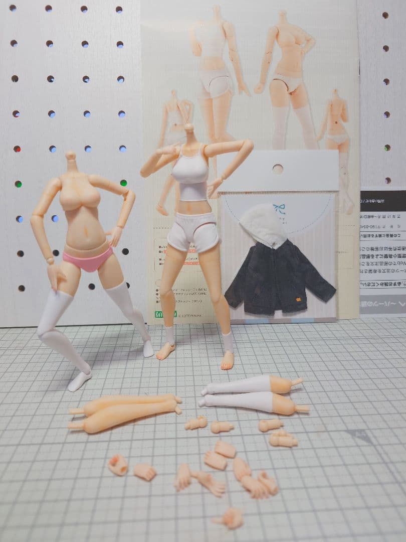 コトブキヤ 創彩少女庭園 ドレスアップボディM 塗装済完成品とパーカー(BK）