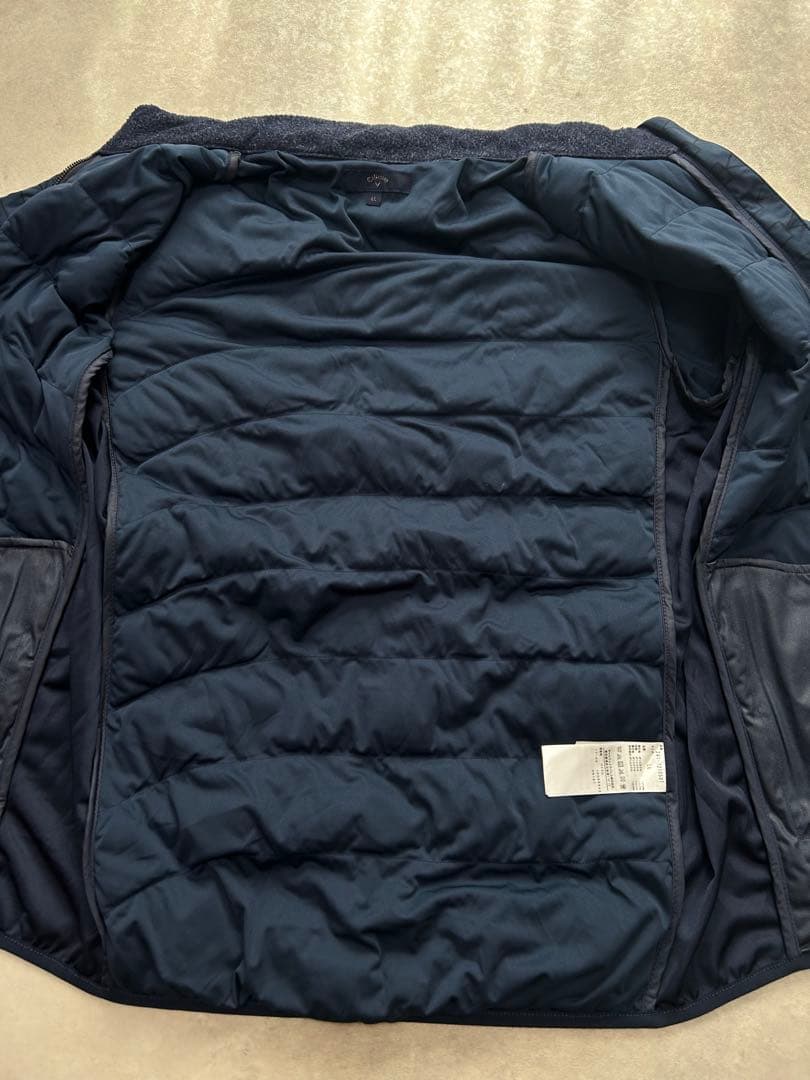 極美品 Callaway golf キルティングダウン ネイビー XL