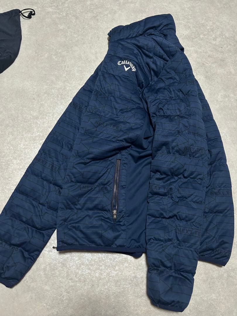 極美品 Callaway golf キルティングダウン ネイビー XL