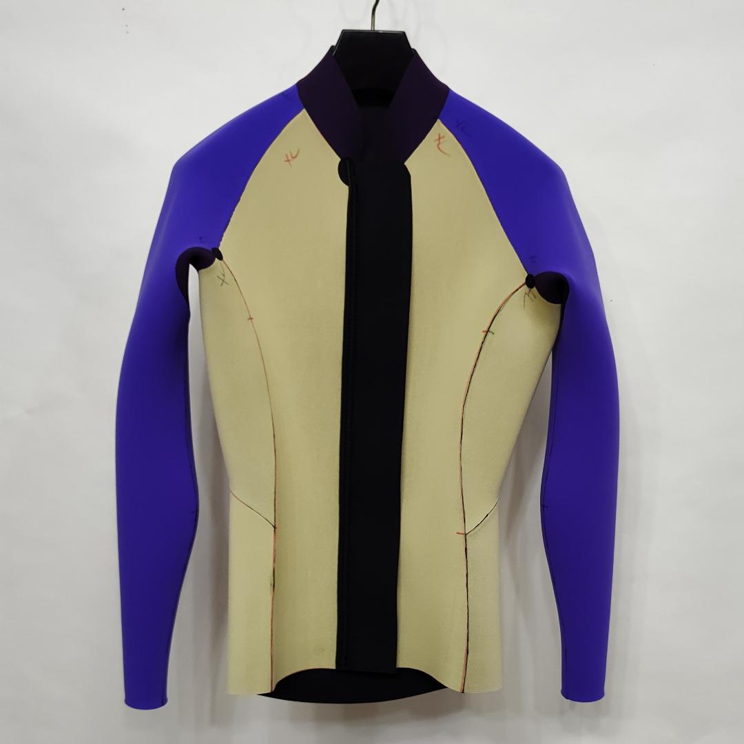 新品☆ジャージ2mmフロントジップ長袖タッパー　Lサイズ　ウェットスーツ