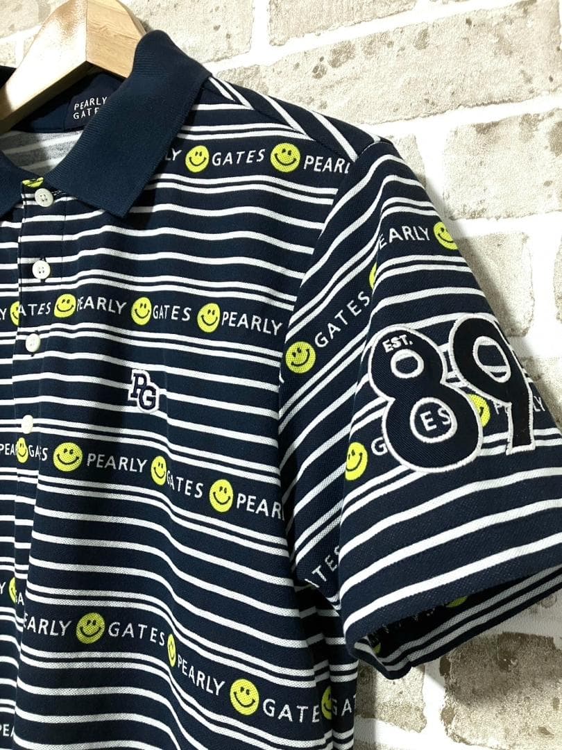 【24時間以内/匿名配送】パーリーゲイツ メンズ 半袖 ポロシャツ サイズ5