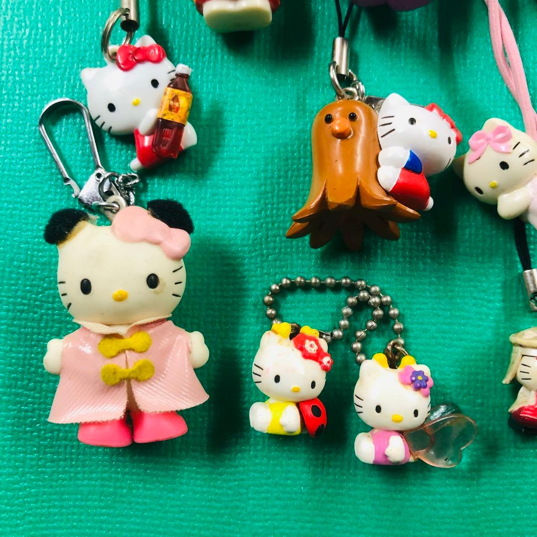 大量 ハローキティ 根付 ストラップ キーホルダー等 状態様々 まとめ売り