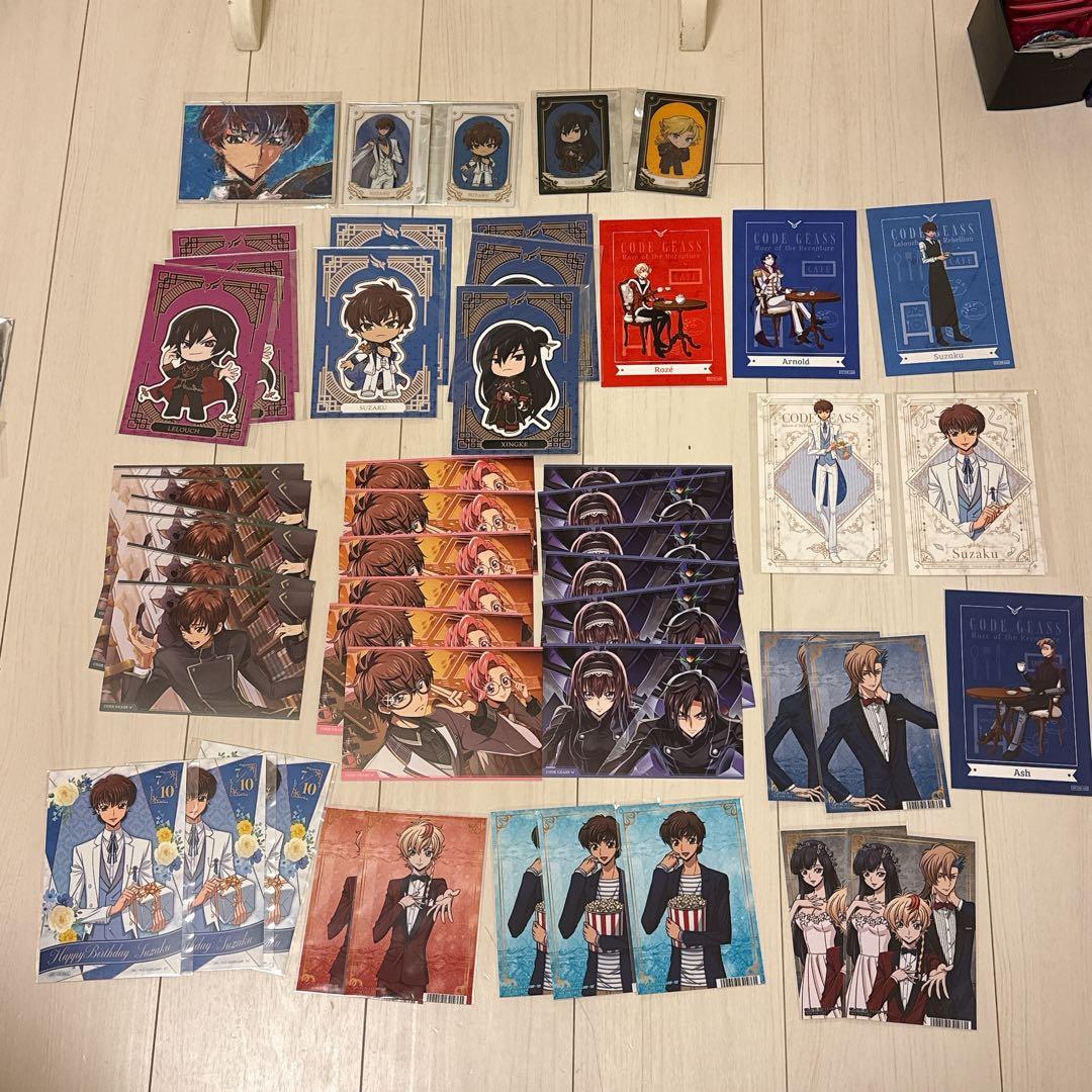 コードギアス　スザク　缶バッジ　アッシュ　ロゼ　ギアジェネ　ロススト　東京タワー