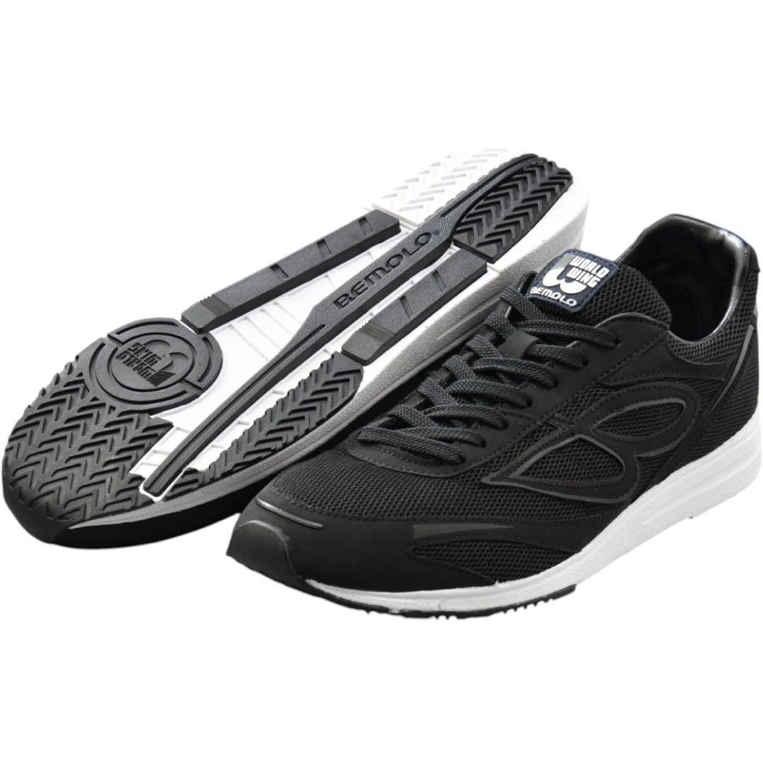 ビモロシューズ #601 ワールドウィング 黒 ★24.5cm