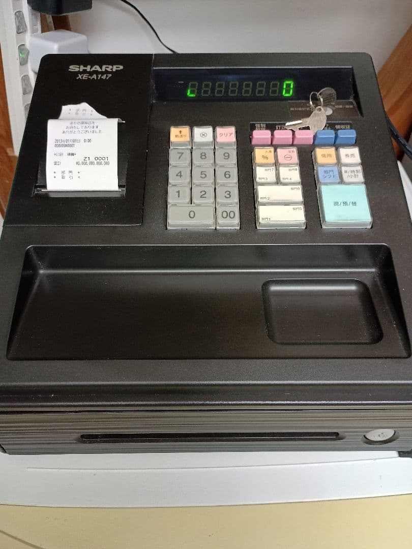 SHARP XE-A147 レジスター　ロール５個付