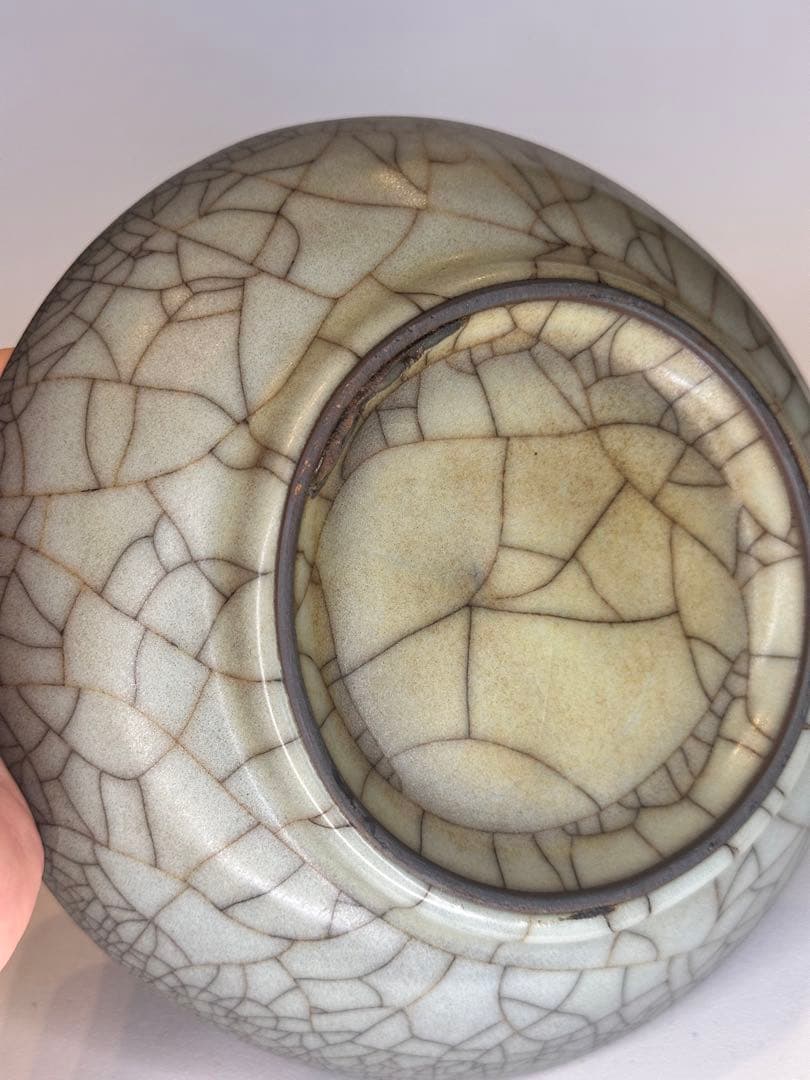 Qucollect專用宋代　哥窯　青瓷　盤　開片　古陶磁　青瓷皿　骨董