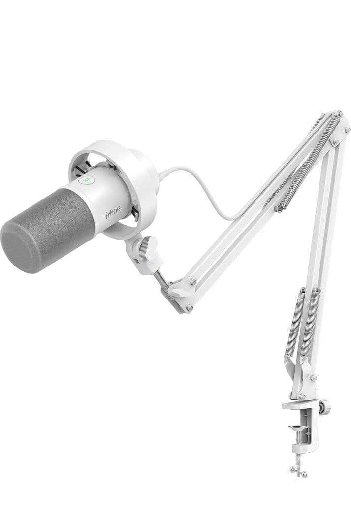 ◆未使用◆FIFINE K688CT ダイナミックマイク　ホワイト（アーム付き）