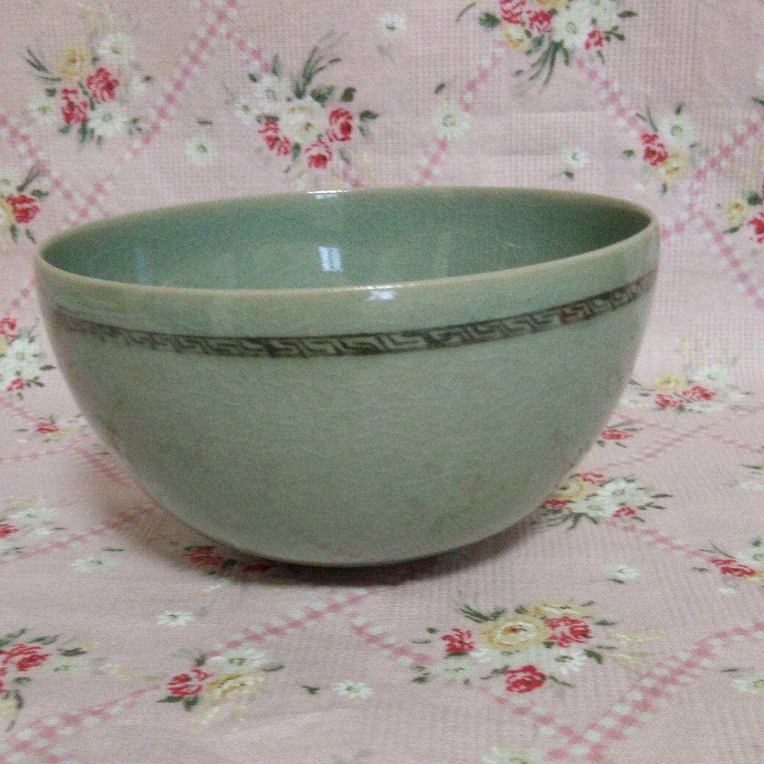 抹茶茶碗 青磁 柳海剛 童子