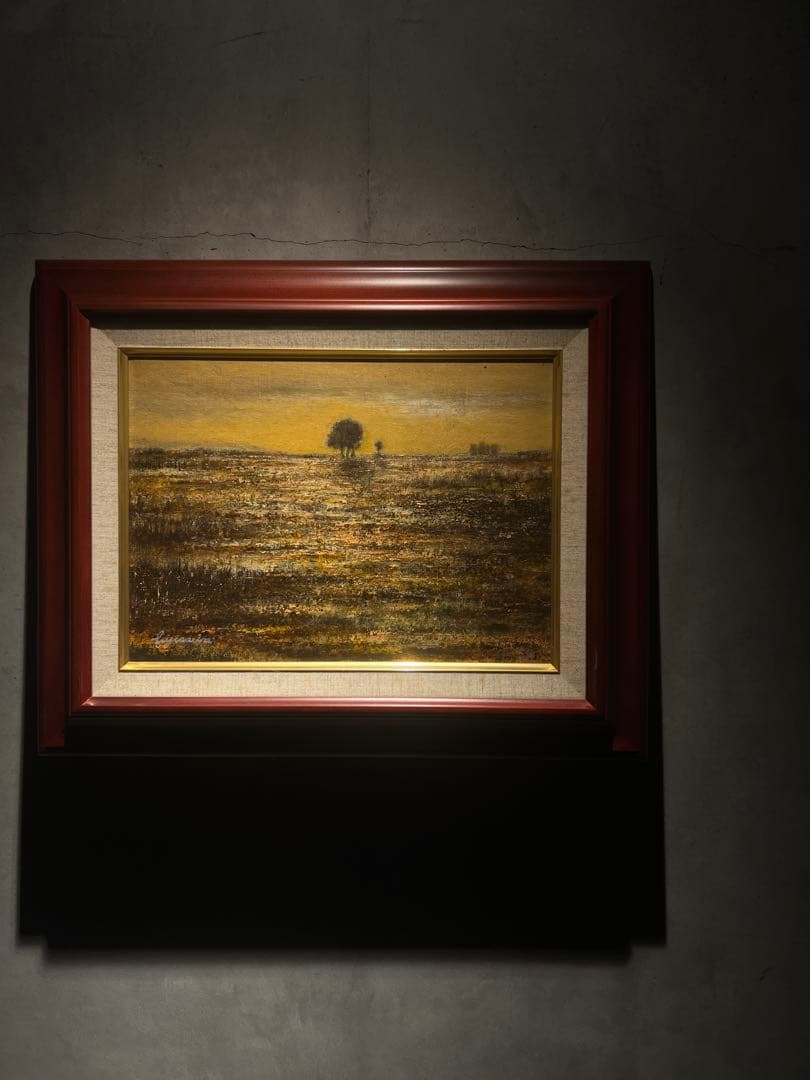 写実画　風景画　肉筆油彩画　直筆サインあり