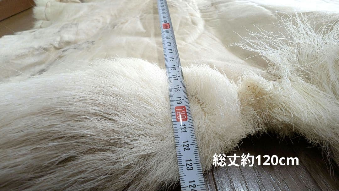 トナカイ特大毛皮 ラグ キャンプ アウトドア