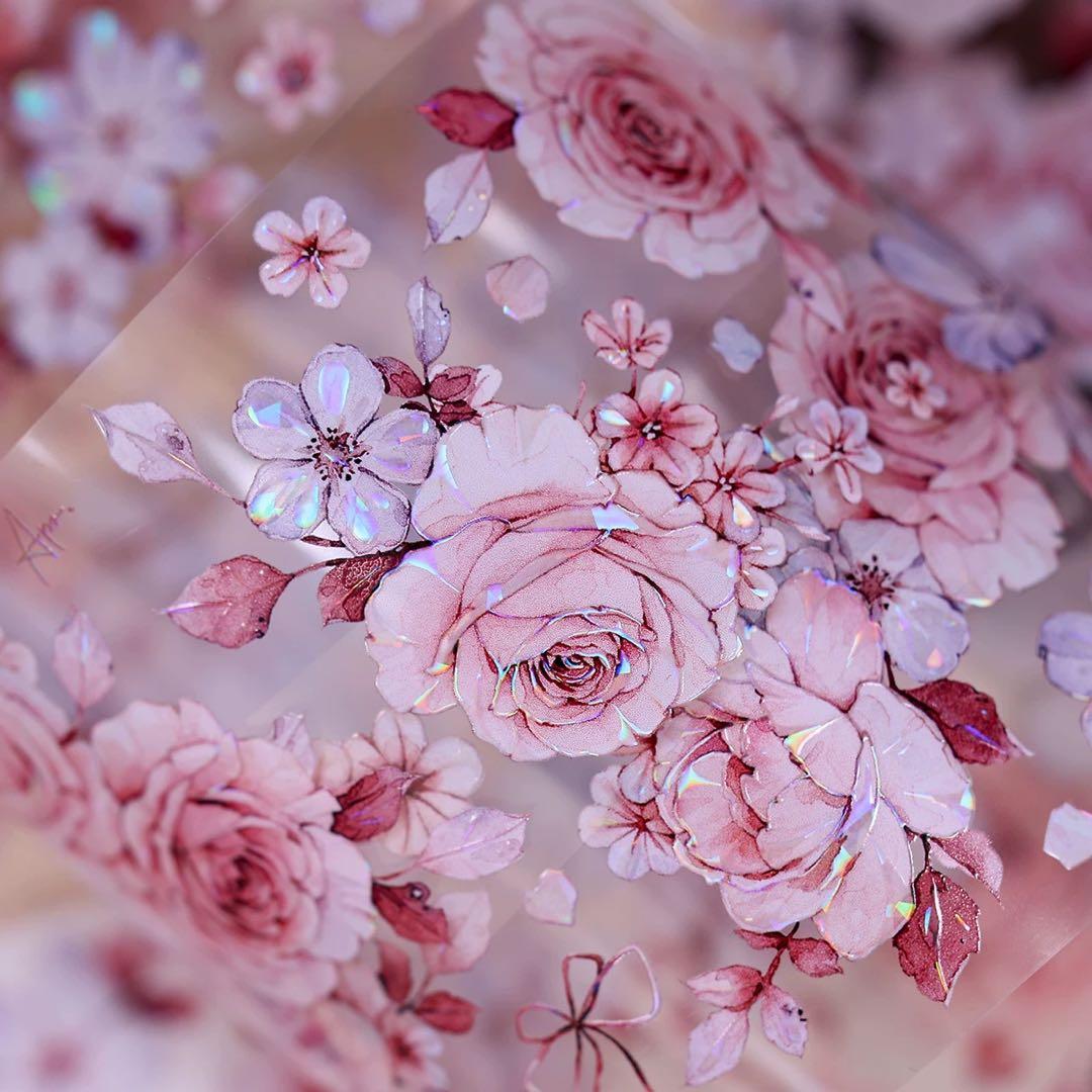 小白家文創《朝雾》海外マスキングテープ　マステ 【2515】