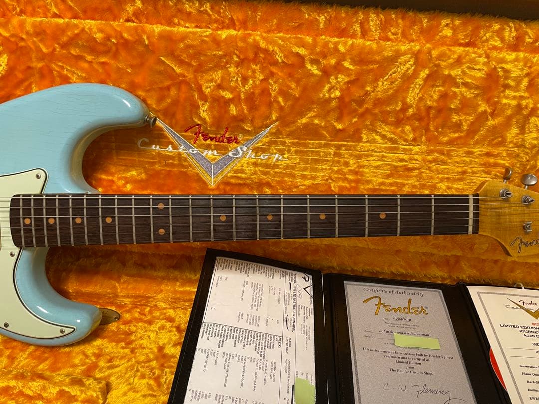 ギター Fender CS 1959 Stratcaster Daphne Blue