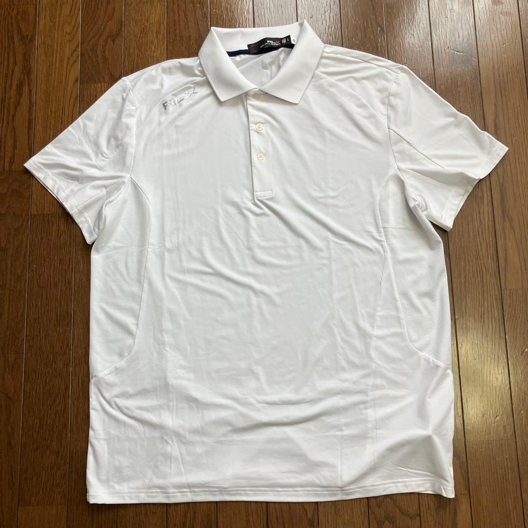 RLX ラルフローレン　ゴルフ　ポロシャツ　L 白　未使用　ポリエステル