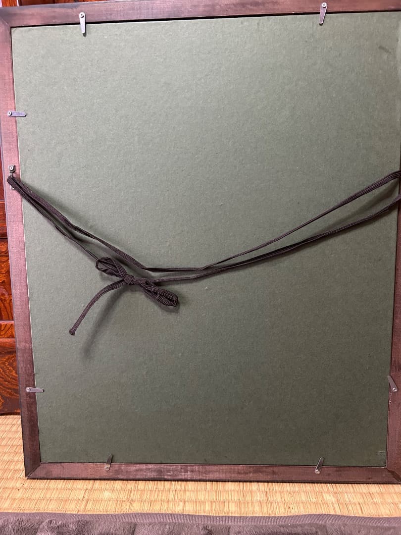 風鈴丸木版画 未確認作品 緑・青・黄色