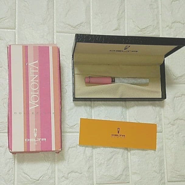 め*1様 訳あり 新品未使用品　DELTA VOLONTIA 万年筆 ピンク