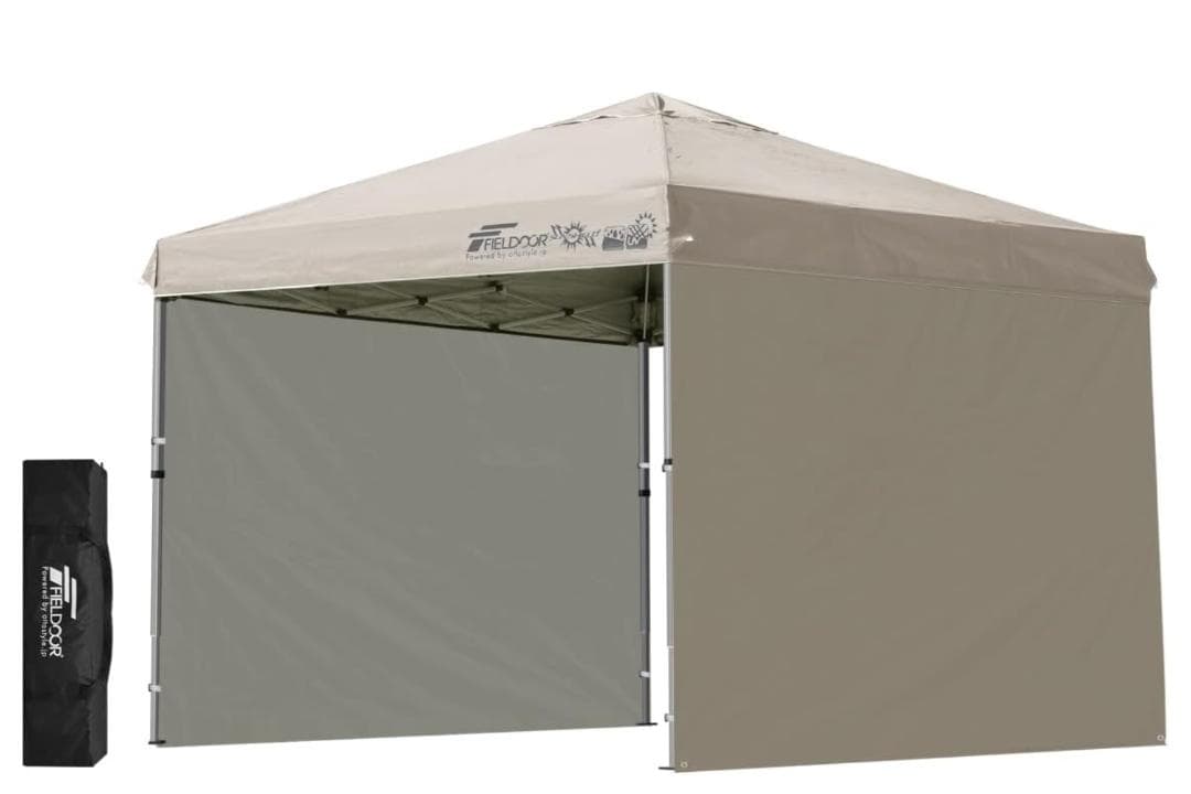 【サイドシート2枚+補強パーツ付】2.5mワンタッチタープテント フィールドア