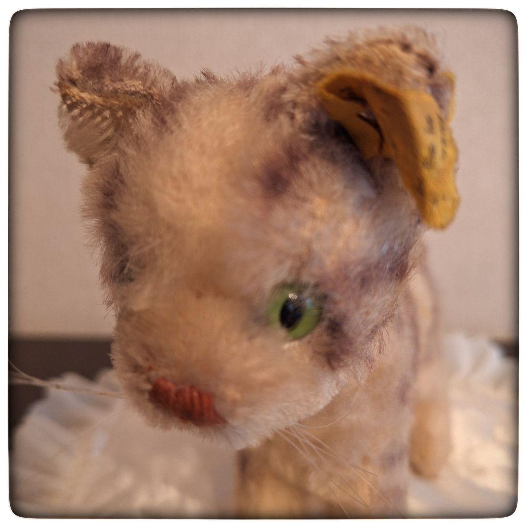 【子猫 Tabby タビー 14cm】ヴィンテージ シュタイフ 美品