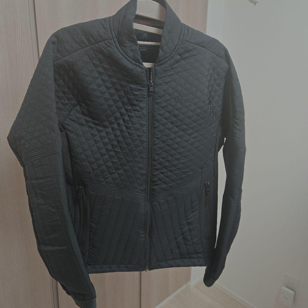 adidas　黒キルティングジャケット レディース　L　アディダス　ゴルフウェア