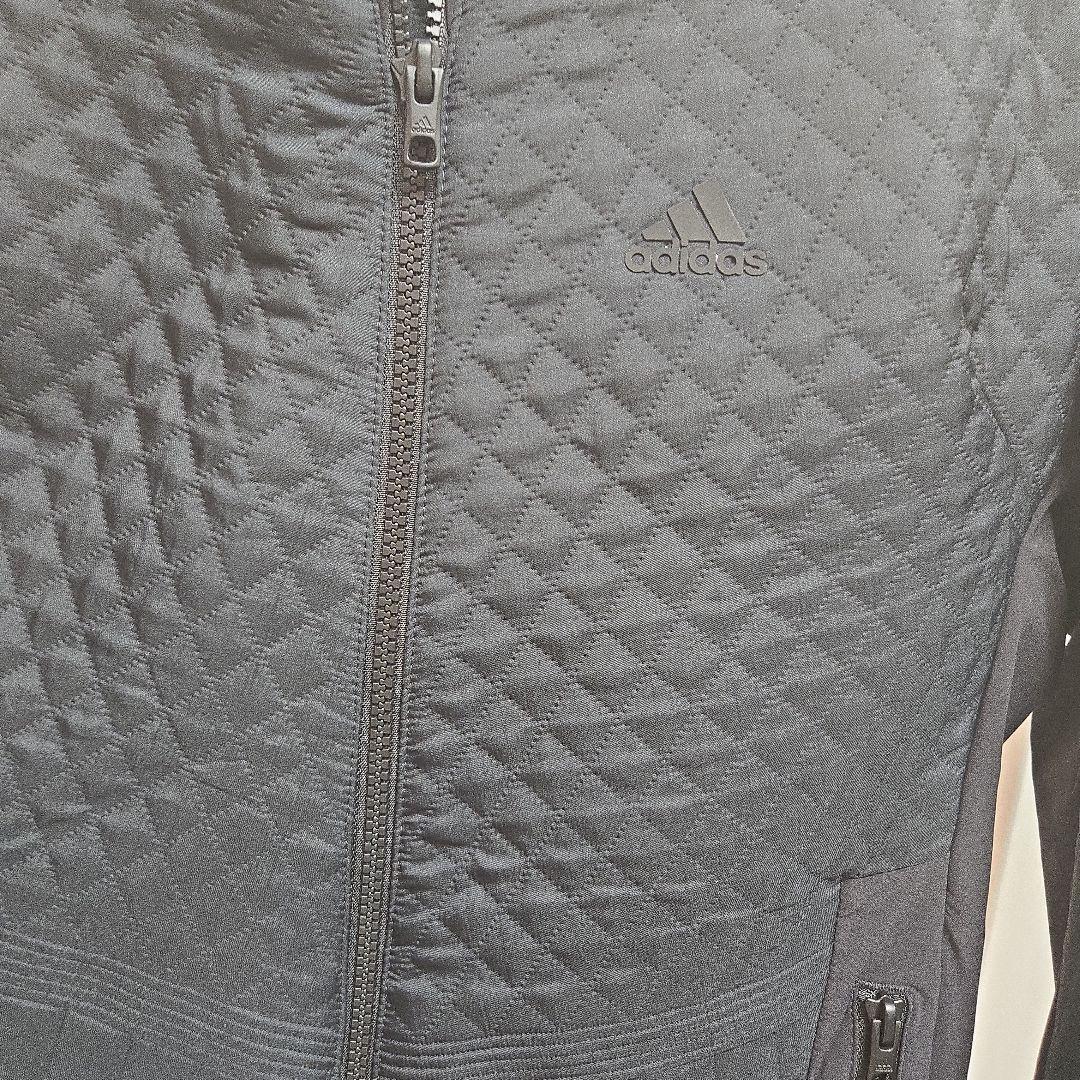adidas　黒キルティングジャケット レディース　L　アディダス　ゴルフウェア