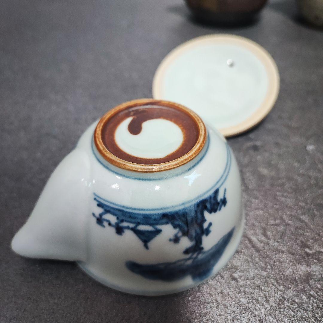 急須　宝瓶　備前焼　染付など　3点まとめ