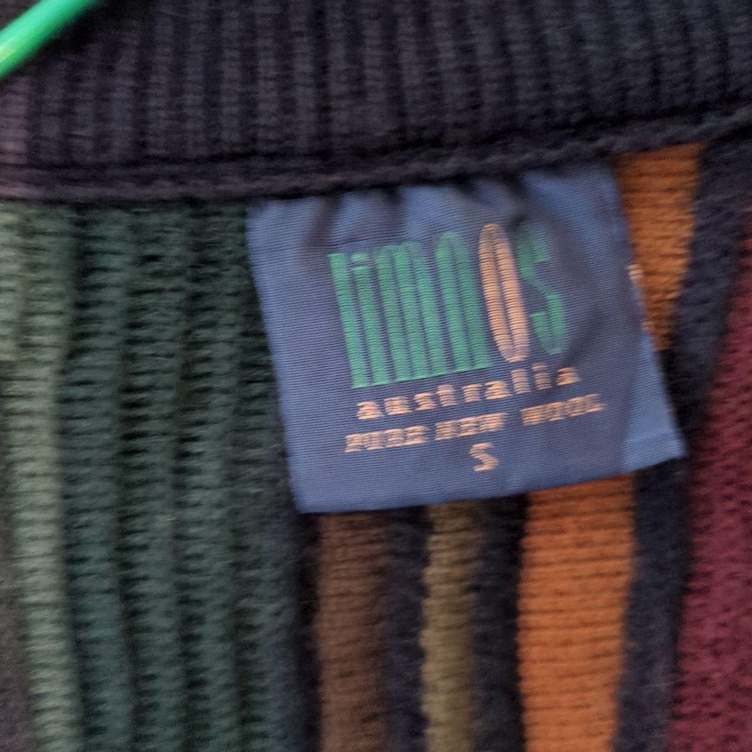 80s 90s limnos オーストラリア 3Dニット メンズS