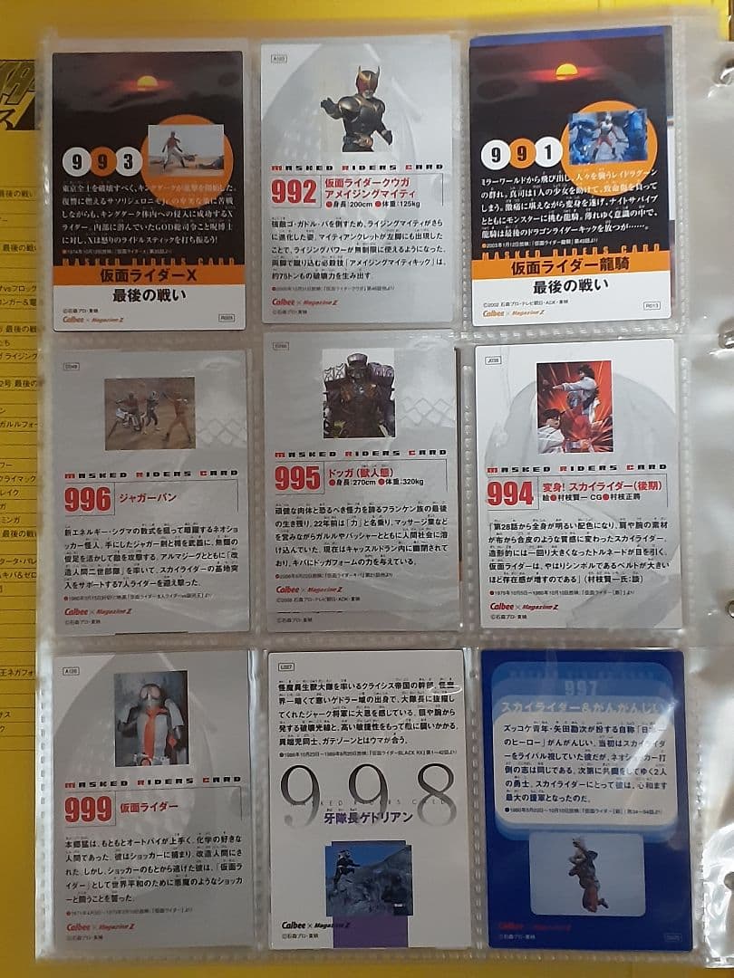 仮面ライダーチップスR 第1記録～最終記録フルコンプ+オマケカード未開封セット