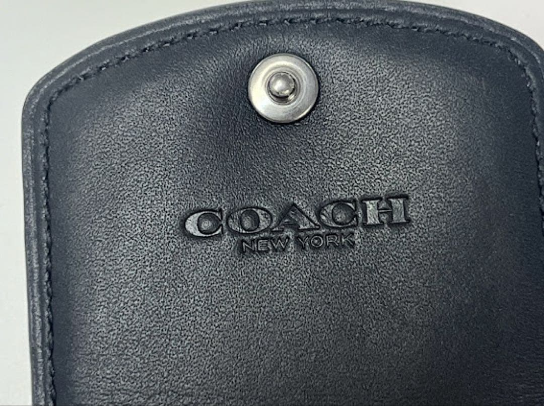 ☆正規品☆ COACH ネームタグ シグネチャー ラゲッジタグ グリーンマルチ