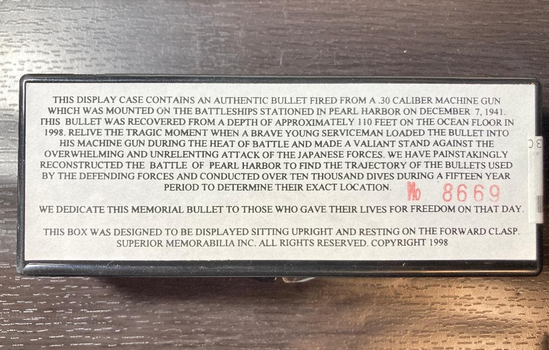 珍品　第二次世界大戦記念品 真珠湾海底発掘の弾