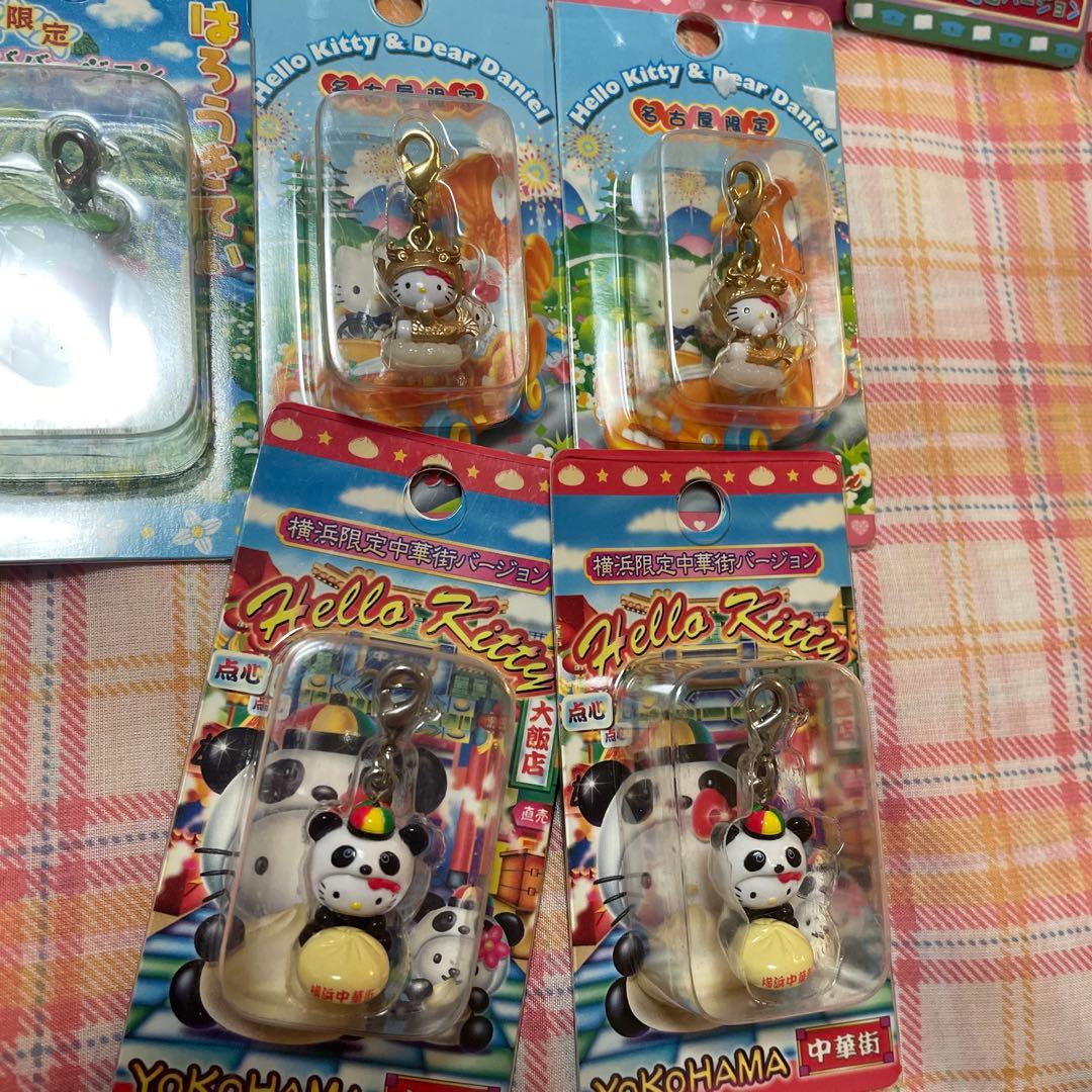 ご当地キティ　ファスナーチャーム　軽井沢　自転車　渋谷　足長　山梨白桃　11個