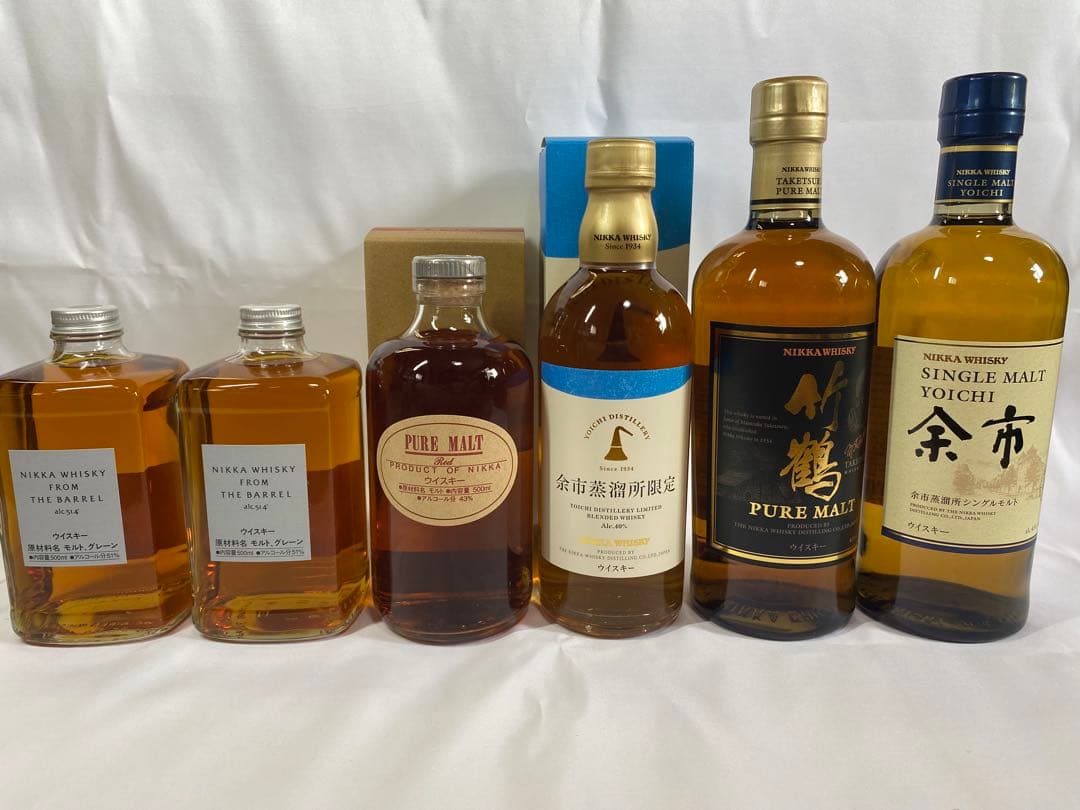 ニッカウイスキー 竹鶴旧ボトル　余市限定ボトル　フロムザバレル