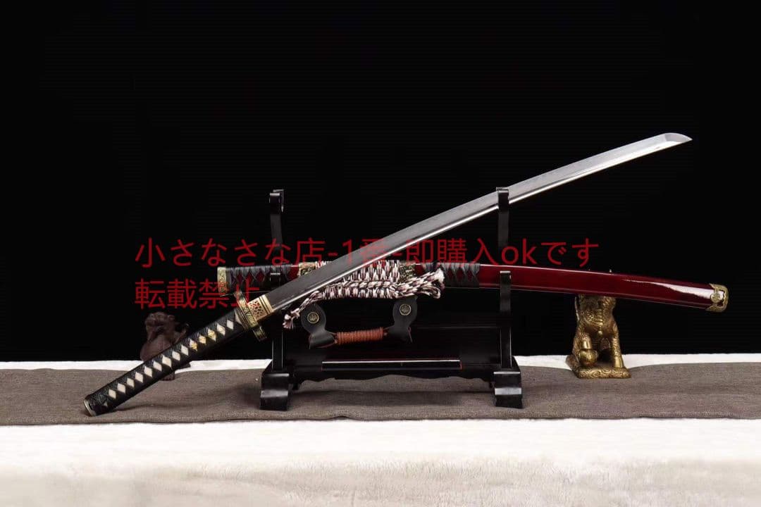 シャープレッドウッドライオン太刀 古兵器 武具 刀装具 日本刀 模造刀 居合刀