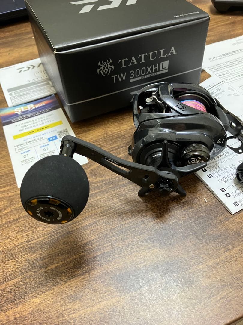 21タトゥーラ　TW 300XHL ゴメクサスハンドル、PE1.5号300m付き