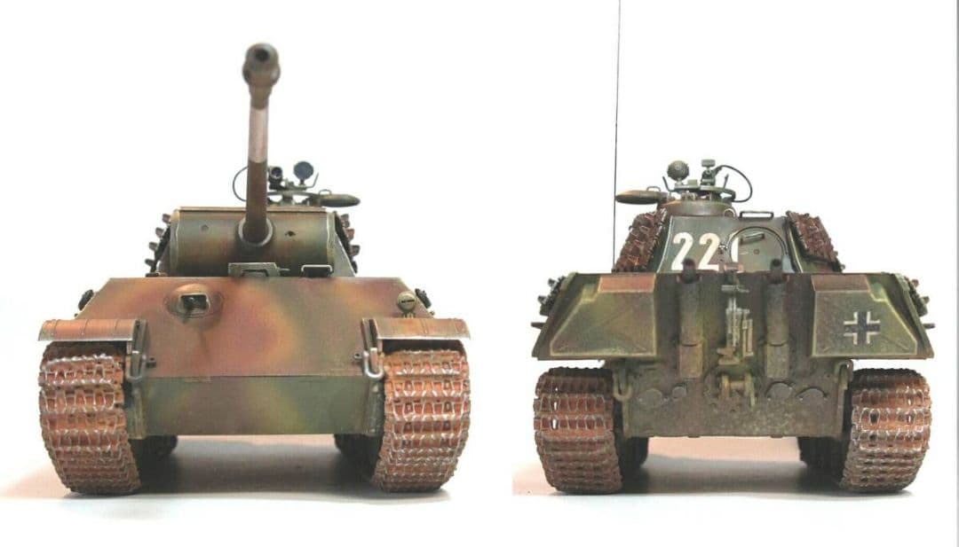 タミヤ 1/35 パンサーG型 赤外線暗視装置 スチールホイールVer.