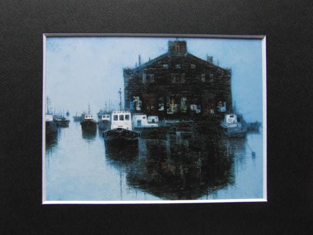 戸狩公久、【北の刻】、希少な画集画、新品高級額・額装付