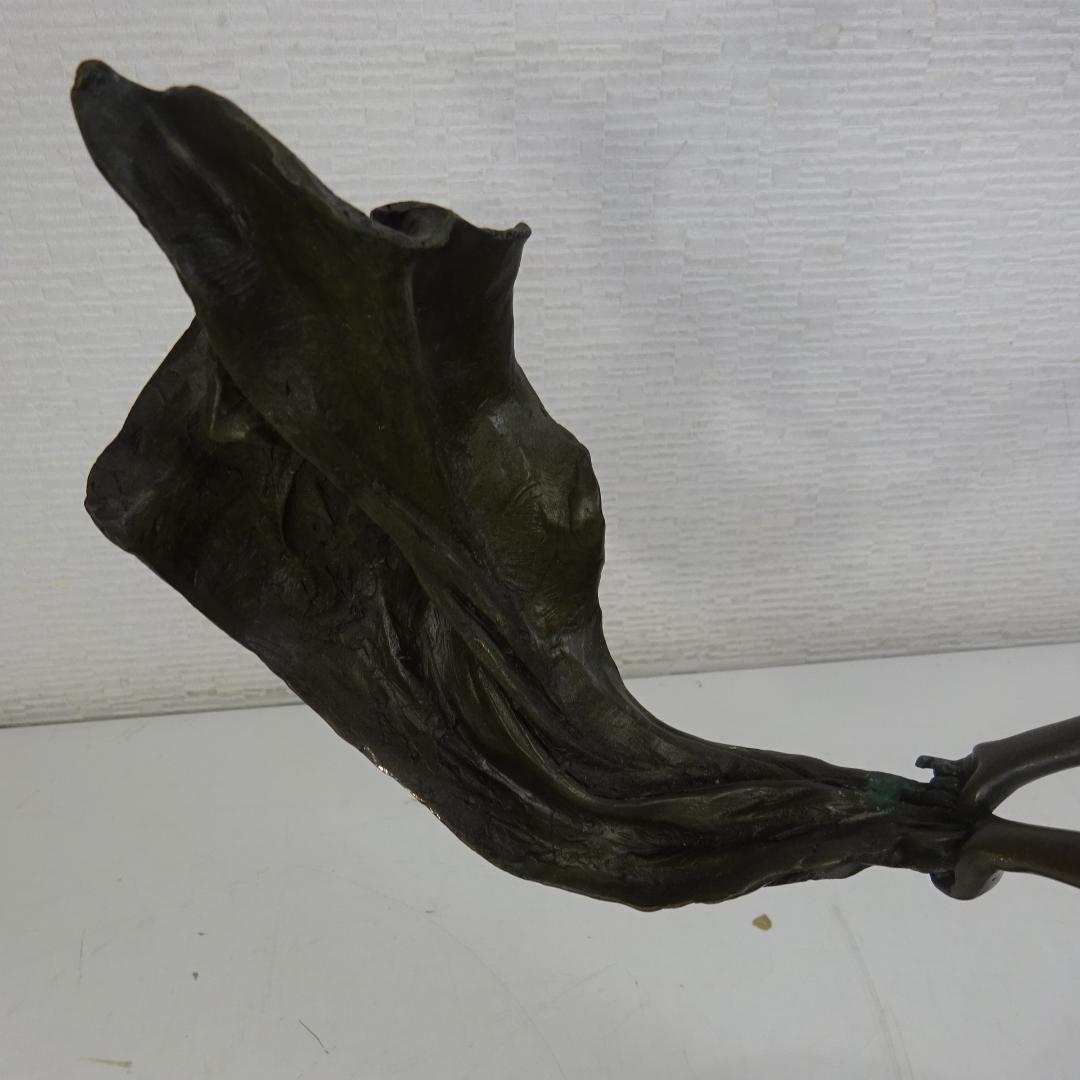 ブロンズ像 『 艶舞 』 レオタード 林良慶 美術工芸 乙女 女性像