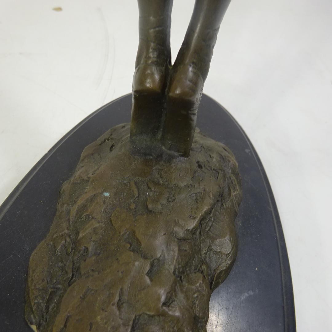 ブロンズ像 『 艶舞 』 レオタード 林良慶 美術工芸 乙女 女性像