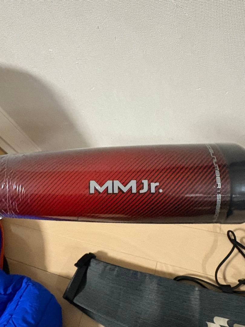 軟式少年野球用バットMMjr トップ 78cm(希少)ブラック×レッド ケース付
