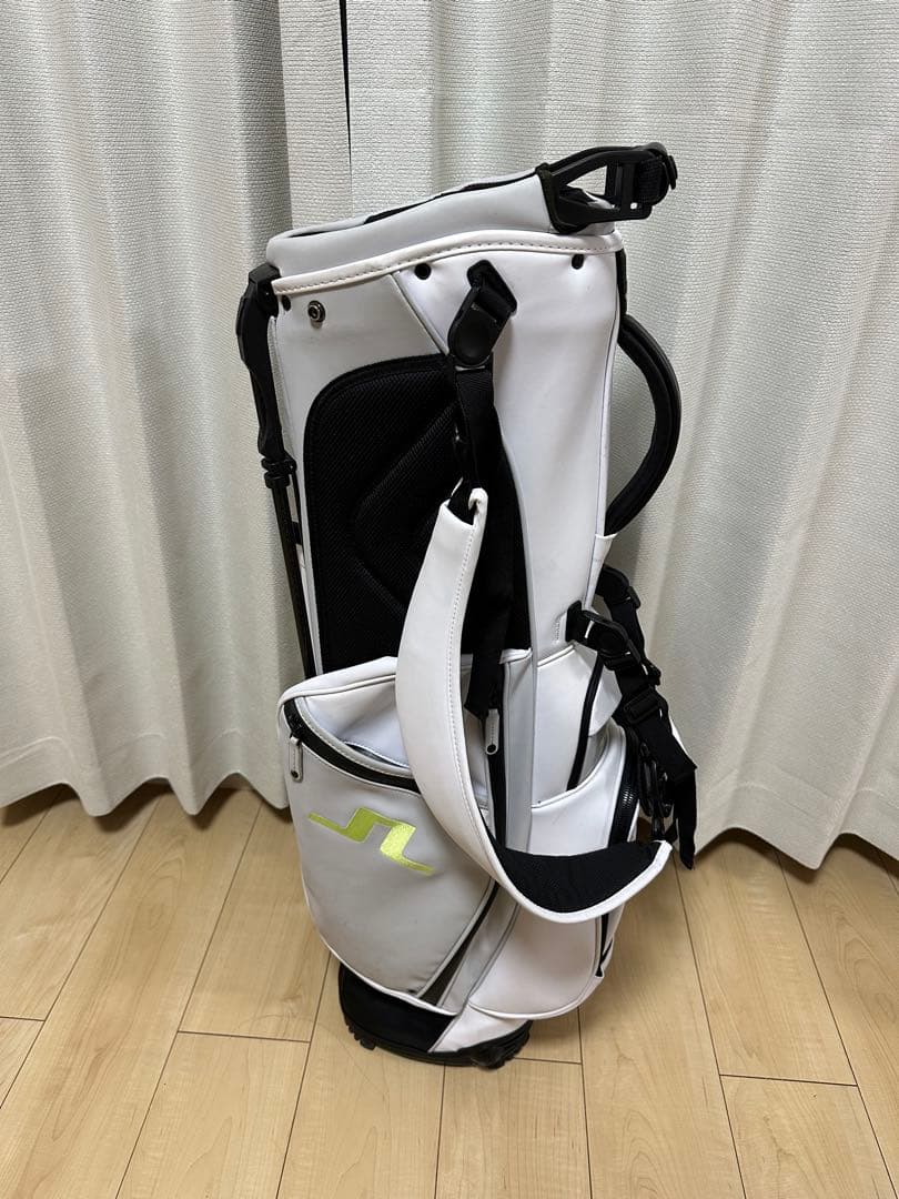 Vessel × J.Lindeberg ホワイト キャディバッグ