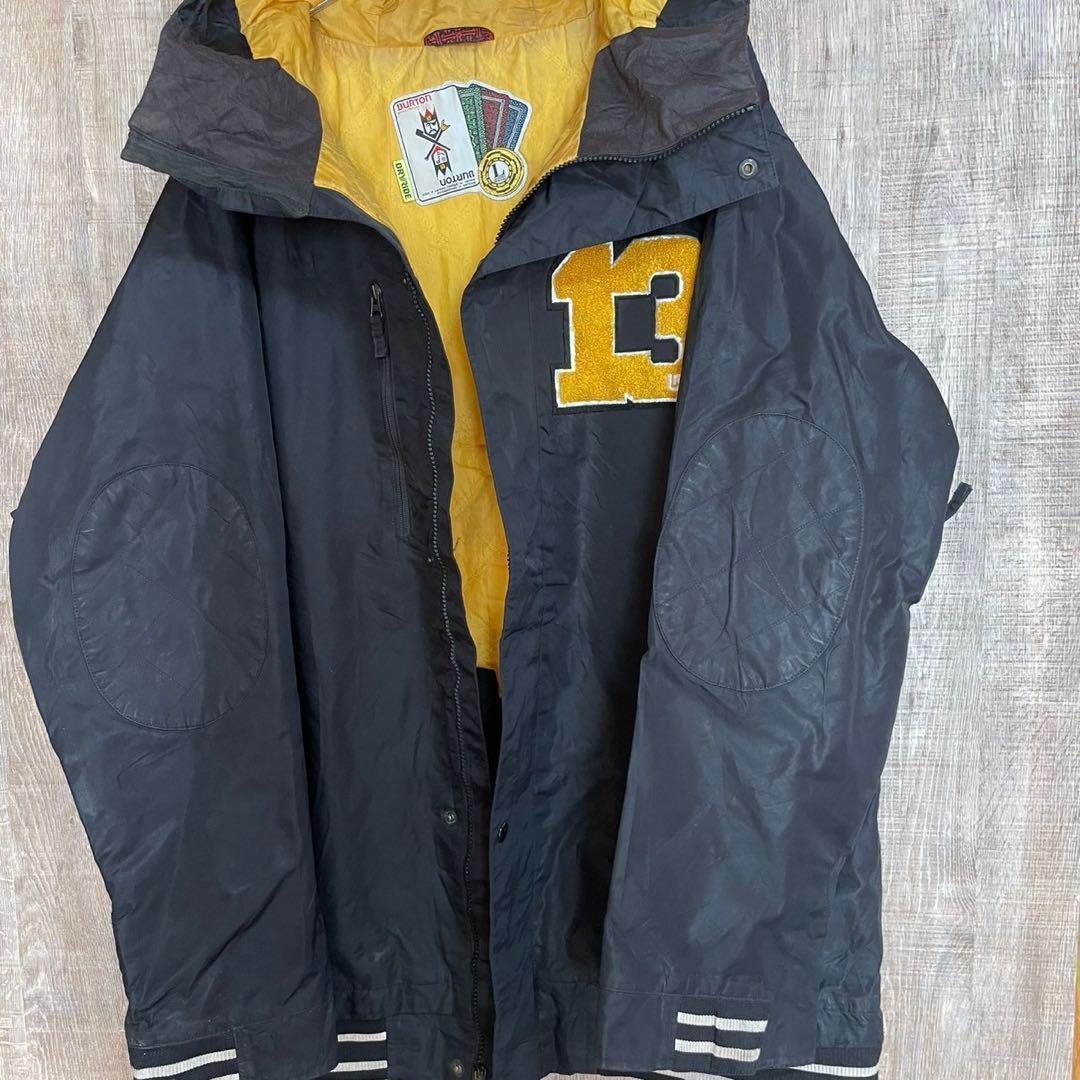 BURTON バートン スノーボードウエア 黒 ブラック L ワッペン