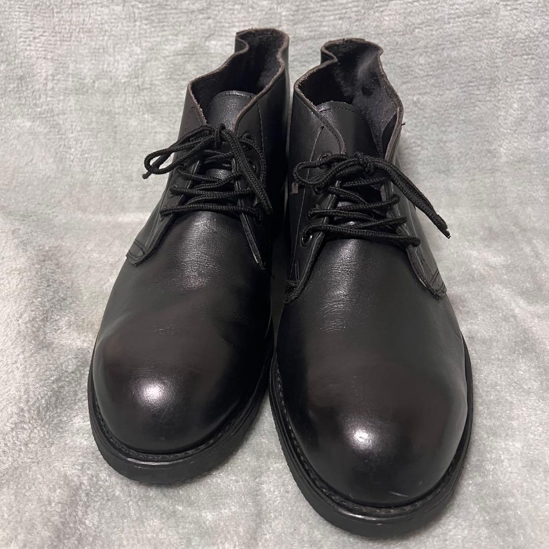 80sヴィンテージADDISON SHOE COMPANY 10.5R 革靴黒