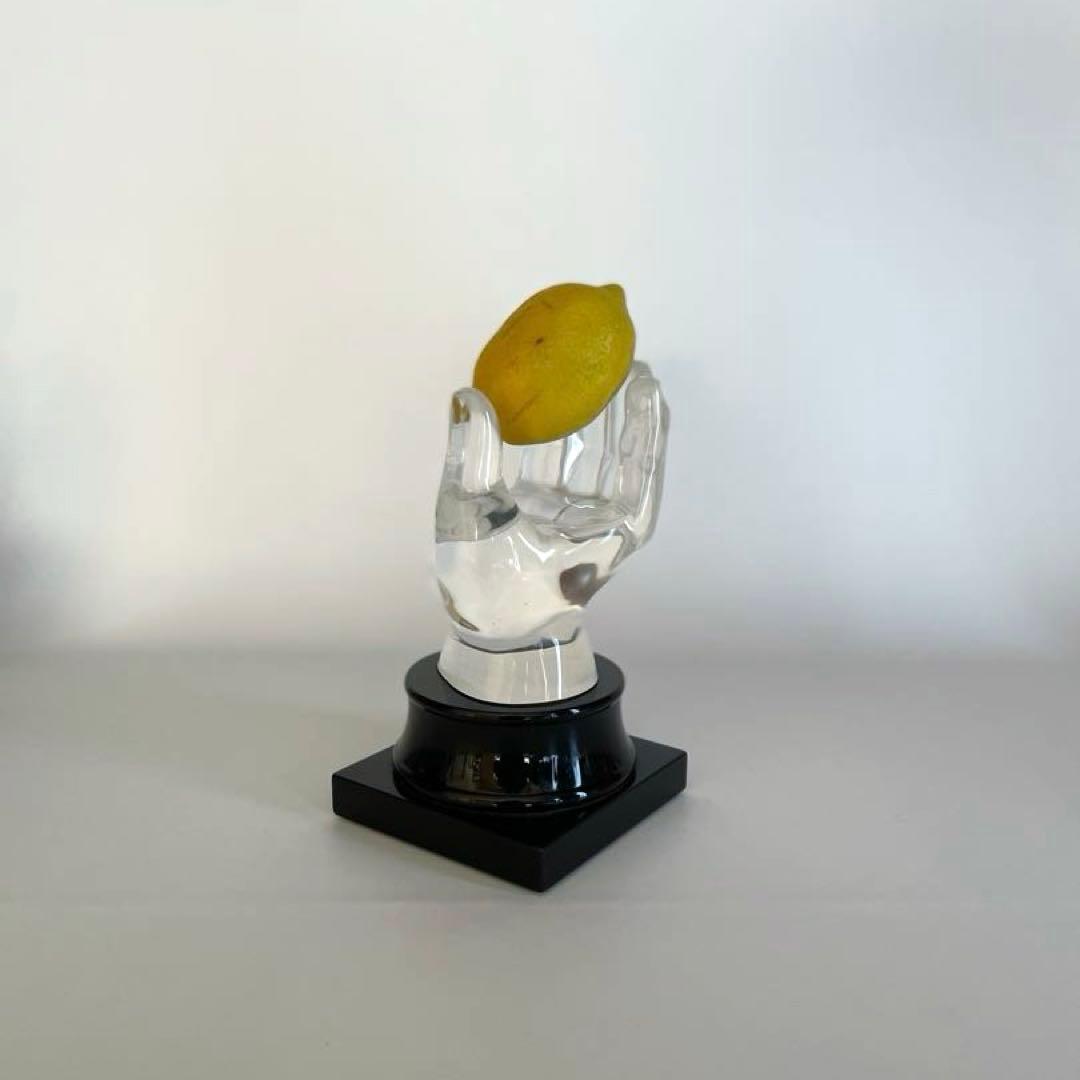 ヴィンテージ ルーサイト スカルプチャー アクリル オブジェ