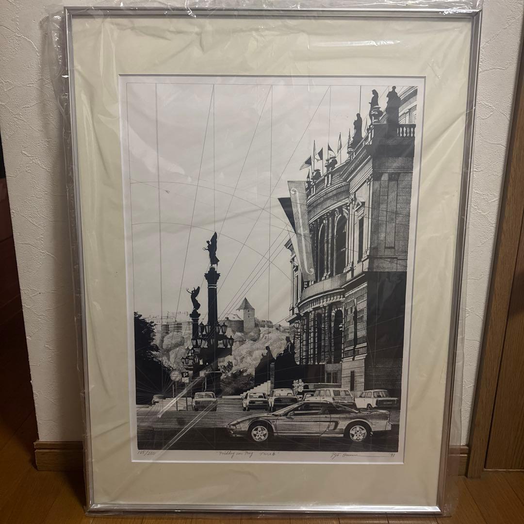 【希少品】『プラハの春』小沼隆一郎　リトグラフHONDA NSX 165/250