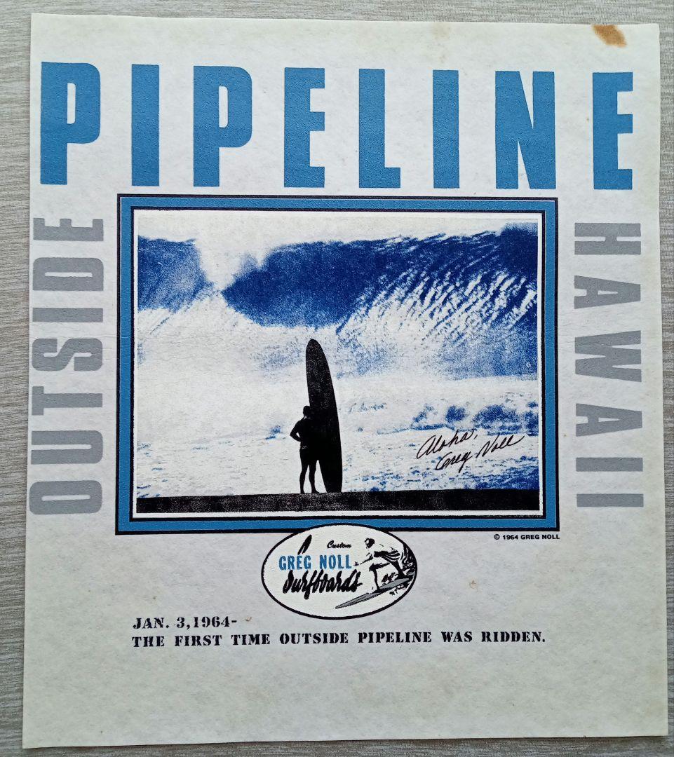 1960年代GRGE NOLL サーフボード(ハワイ) グラフィックデザイン画