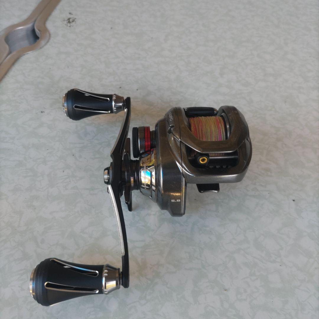 炎月 100PG ベイトリール DRESSロングハンドルカスタム