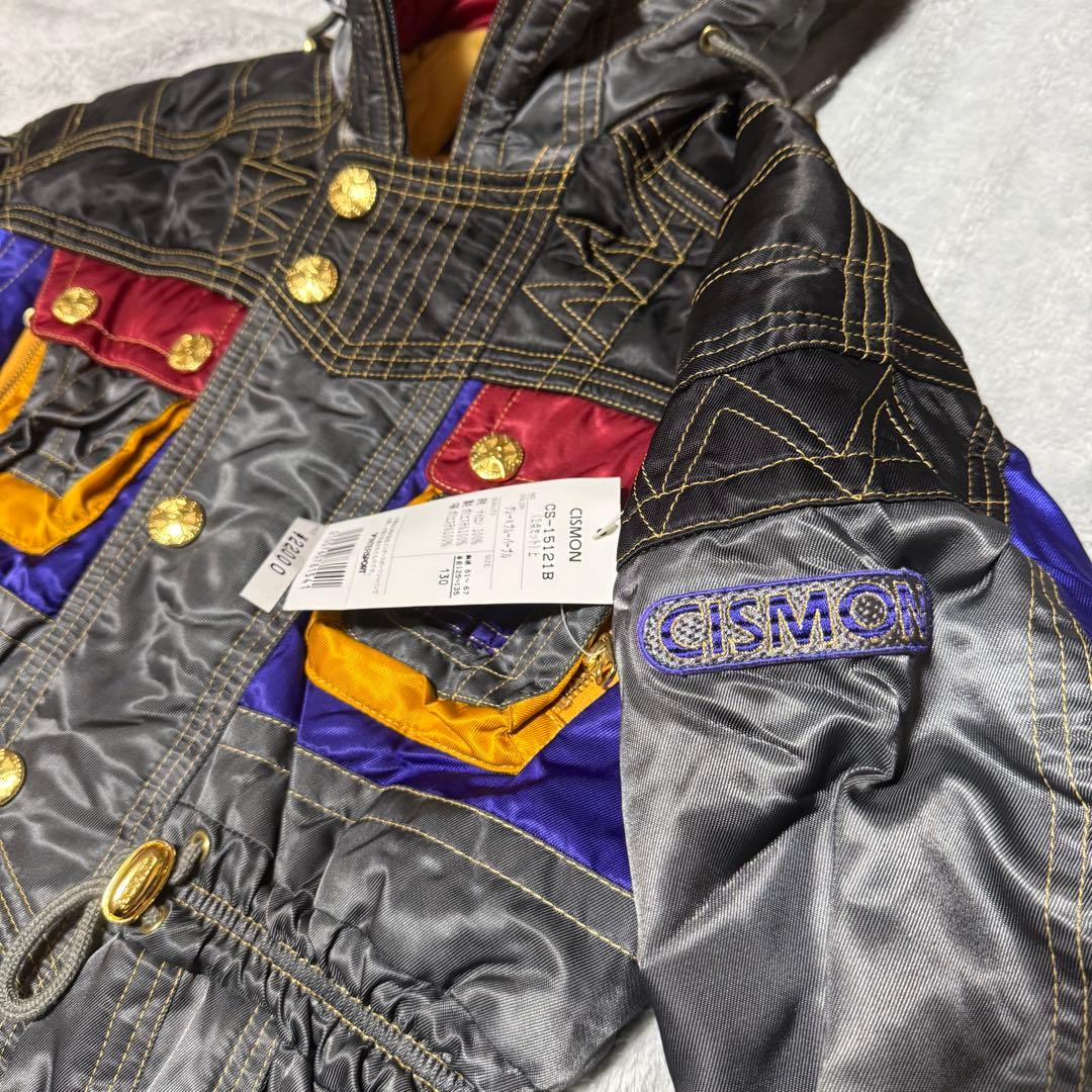 CISMON スキーウェア 上下セット 130 未使用タグ付き グレー パープル